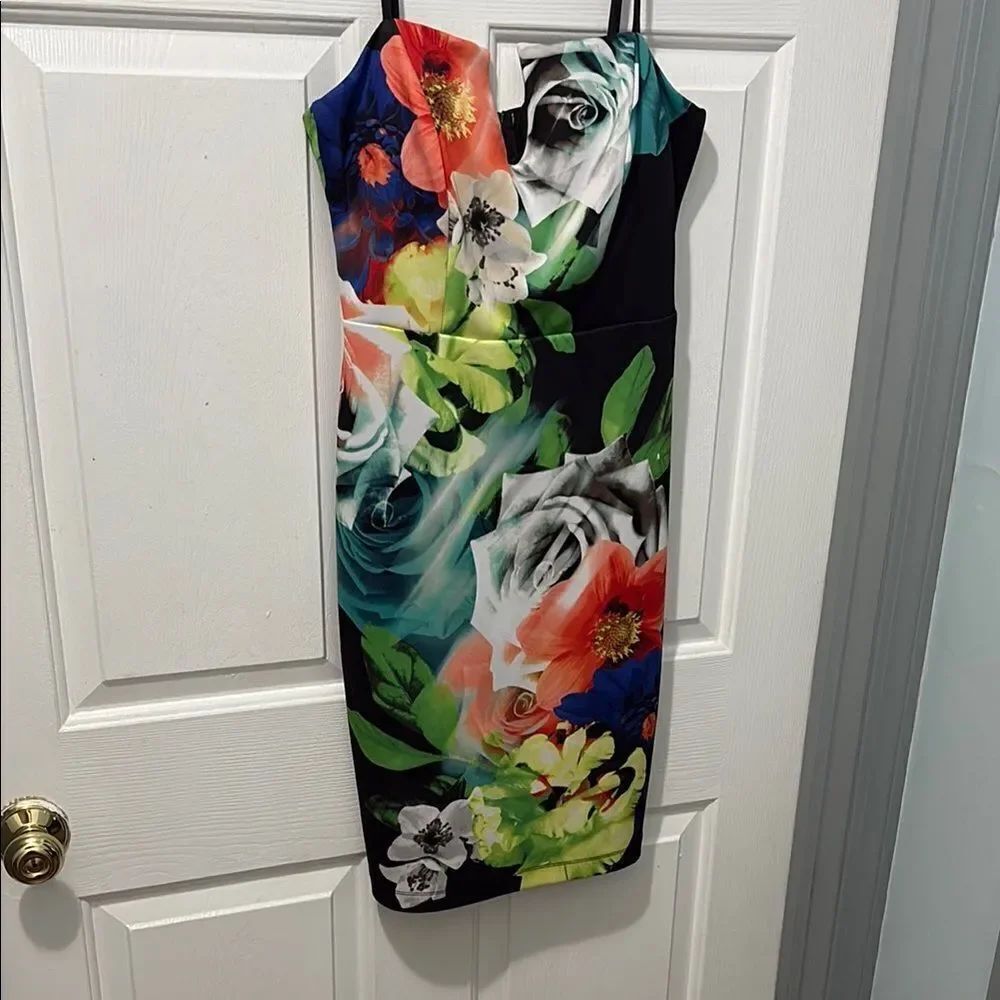Floral Print Sleeveless Dress